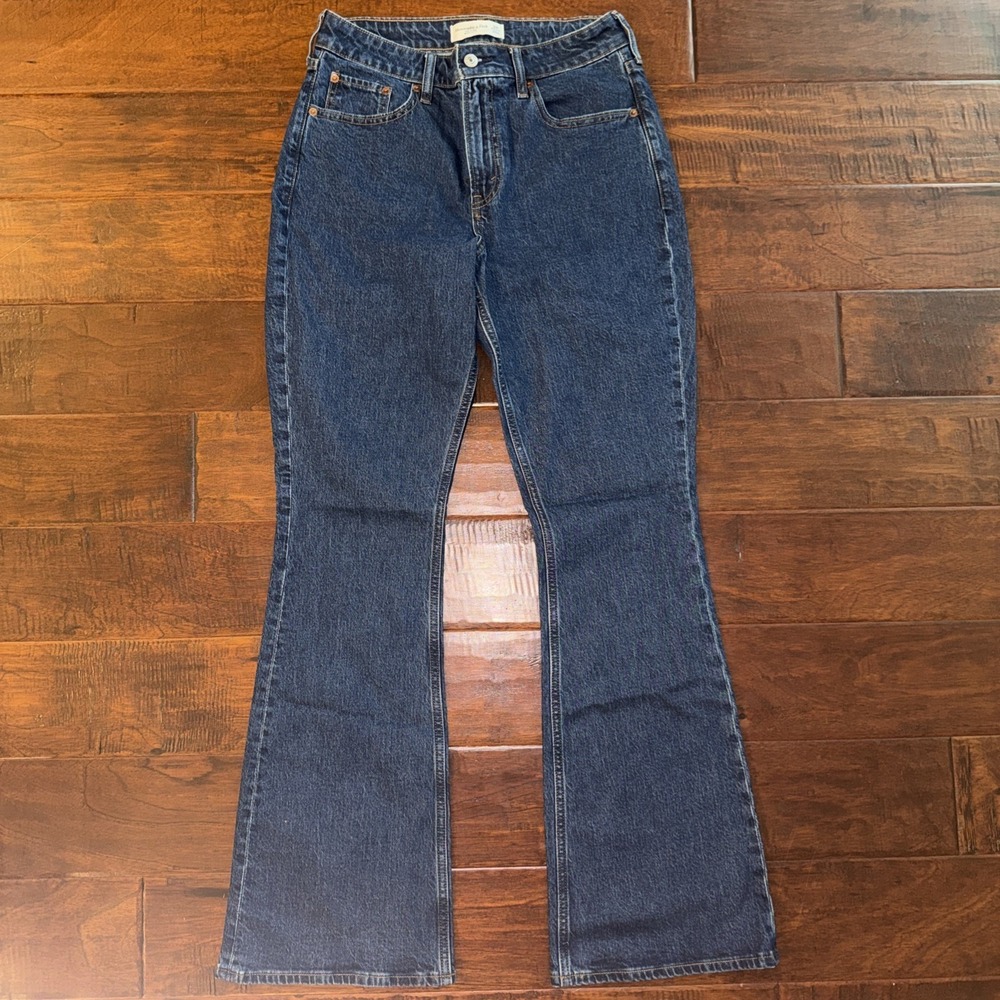 Abercrombie & Fitch Dark Blue Boot Cut Jeans